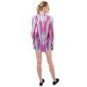 Geometric-3d-design-pattern-pink Long Sleeve Chiffon Shirt View2