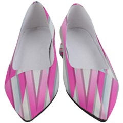 Geometric-3d-design-pattern-pink Women s Block Heels  by Semog4