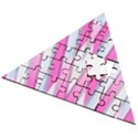 Geometric-3d-design-pattern-pink Wooden Puzzle Triangle View2