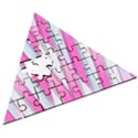 Geometric-3d-design-pattern-pink Wooden Puzzle Triangle View3