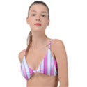 Geometric-3d-design-pattern-pink Knot Up Bikini Top View1