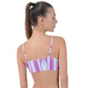 Geometric-3d-design-pattern-pink Knot Up Bikini Top View2