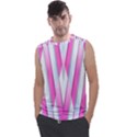 Geometric-3d-design-pattern-pink Men s Regular Tank Top View1