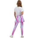 Geometric-3d-design-pattern-pink Kids  Skirted Pants View2