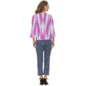 Geometric-3d-design-pattern-pink Cut Out Wide Sleeve Top View4