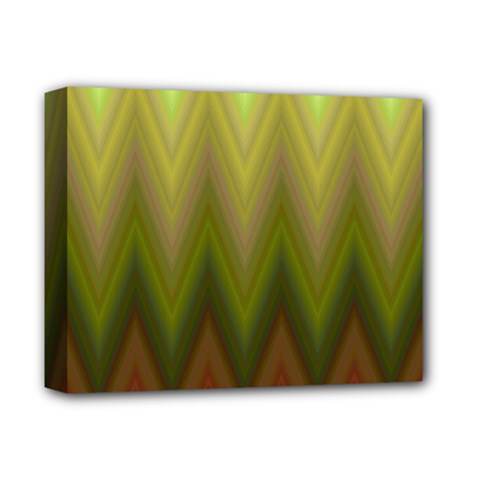 Zig Zag Chevron Classic Pattern Deluxe Canvas 14  X 11  (stretched) by Semog4