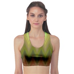 Zig Zag Chevron Classic Pattern Sports Bra by Semog4