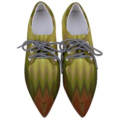 Zig Zag Chevron Classic Pattern Pointed Oxford Shoes by Semog4