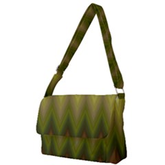 Zig Zag Chevron Classic Pattern Full Print Messenger Bag (l) by Semog4