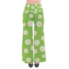 Daisy-flowers-floral-wallpaper So Vintage Palazzo Pants by Semog4