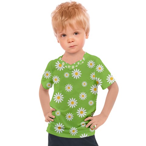 Daisy-flowers-floral-wallpaper Kids  Sports Tee by Semog4