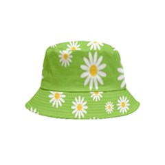 Daisy-flowers-floral-wallpaper Bucket Hat (kids) by Semog4