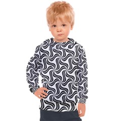 Soft-pattern-repeat-monochrome Kids  Hooded Pullover by Semog4