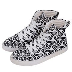 Soft-pattern-repeat-monochrome Men s Hi-top Skate Sneakers by Semog4