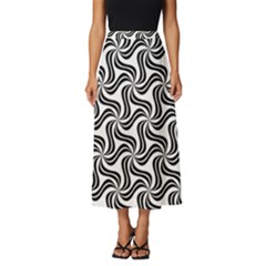 Soft-pattern-repeat-monochrome Classic Midi Chiffon Skirt