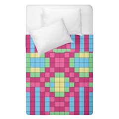 Checkerboard-squares-abstract---- Duvet Cover Double Side (single Size) by Semog4