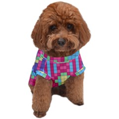 Checkerboard-squares-abstract---- Dog T-shirt by Semog4