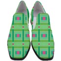 Checkerboard-squares-abstract-- Women Slip On Heel Loafers View1