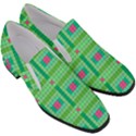 Checkerboard-squares-abstract-- Women Slip On Heel Loafers View3