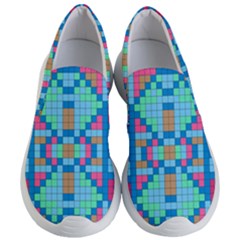 Checkerboard-squares-abstract Women s Lightweight Slip Ons by Semog4