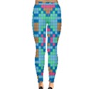 Checkerboard-squares-abstract Inside Out Leggings View2