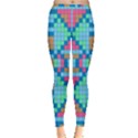 Checkerboard-squares-abstract Inside Out Leggings View3