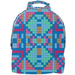 Checkerboard-squares-abstract Mini Full Print Backpack by Semog4