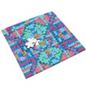 Checkerboard-squares-abstract Wooden Puzzle Square View3