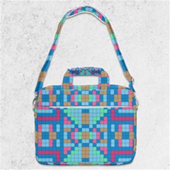 Checkerboard-squares-abstract Macbook Pro 13  Shoulder Laptop Bag  by Semog4