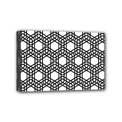 Geometric-floral-curved-shape-motif Mini Canvas 6  X 4  (stretched) by Semog4