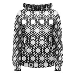 Geometric-floral-curved-shape-motif Women s Pullover Hoodie