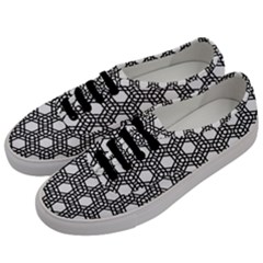 Geometric-floral-curved-shape-motif Men s Classic Low Top Sneakers by Semog4