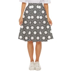 Geometric-floral-curved-shape-motif Classic Short Skirt by Semog4