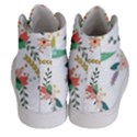 Floral-backdrop-pattern-flower Women s Hi-Top Skate Sneakers View4