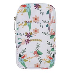 Floral-backdrop-pattern-flower Waist Pouch (large)