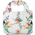 Floral-backdrop-pattern-flower Foldable Grocery Recycle Bag View1