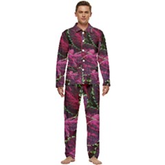 Abstract Beautiful Beauty Bright Men s Long Sleeve Velvet Pocket Pajamas Set