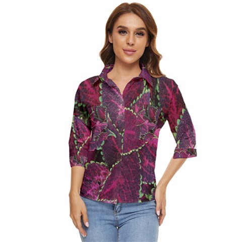 Abstract Beautiful Beauty Bright Women s Quarter Sleeve Pocket Shirt by Semog4