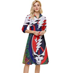 Grateful Dead Classy Knee Length Dress by Semog4