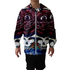 Grateful Dead Skull Rose Kids  Hooded Windbreaker by Semog4