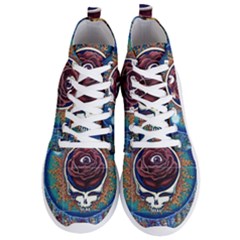 Grateful Dead Skull Rose Men s Lightweight High Top Sneakers by Semog4