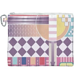 Abstract Shape Color Gradient Canvas Cosmetic Bag (xxxl) by Semog4