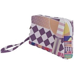 Abstract Shape Color Gradient Wristlet Pouch Bag (small) by Semog4