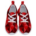 Red Diamond Shapes Pattern Running Shoes View1