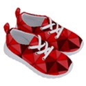 Red Diamond Shapes Pattern Running Shoes View3