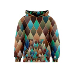 Diamond Shapes Pattern Kids  Pullover Hoodie by Semog4