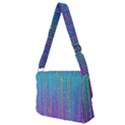 Blue Magenta Speckles Line Full Print Messenger Bag (M) View2