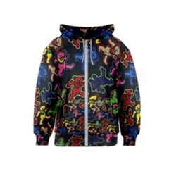 Grateful Dead Pattern Kids  Zipper Hoodie