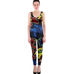 Grateful Dead Pattern One Piece Catsuit