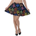 Grateful Dead Pattern Velvet Skater Skirt View1